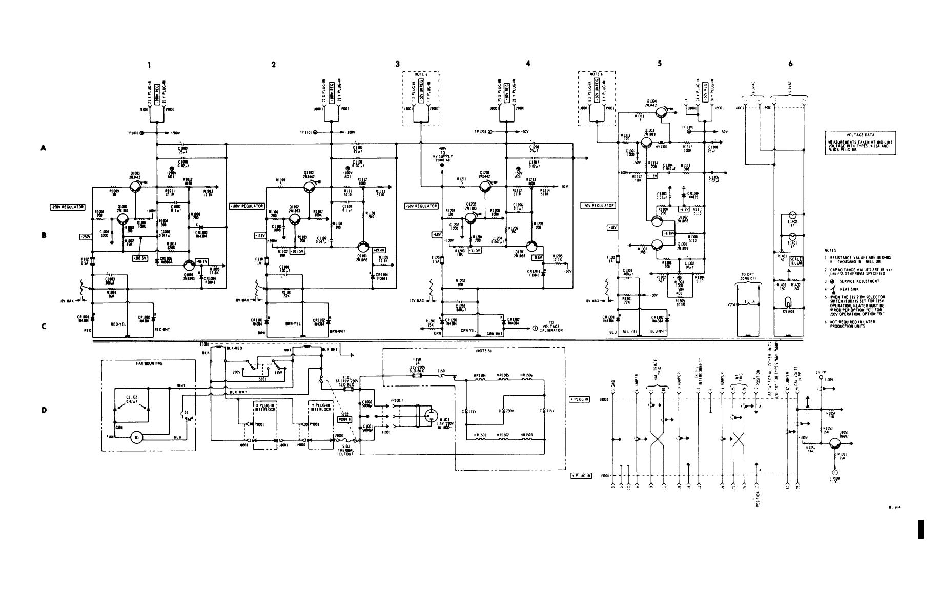 Figure 6-1.1. Main Frame; Low Voltage Power Supplies, 765mh (newer 