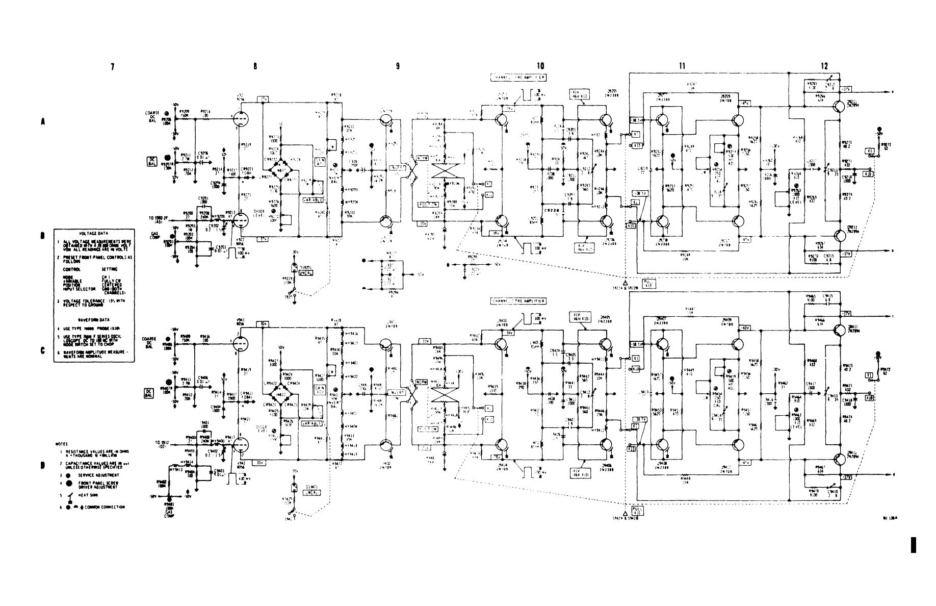 Figure 6-2.1. Dual trace plug-in (type 79-02A with mod 103 and delay ...